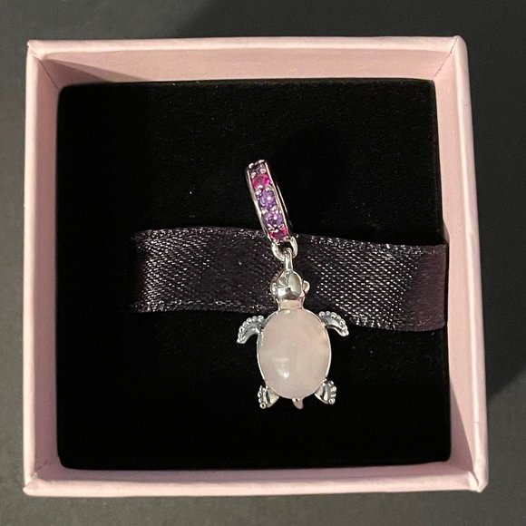 Pandora Jewelry - Pandora Murano Glass Pink Sea Turtle Dangle Charm